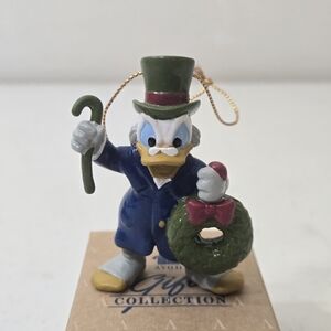 Avon Disney Christmas Carol Ornament 1992 Donald Duck Scrooge Vintage